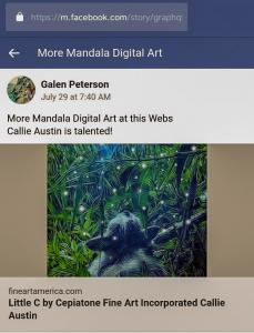 Mandala Digital Art Comment Regarding Cepiatone Fine Art